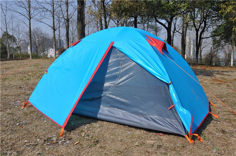 Cheap Goat Tents JUNGLE KING outdoor 8.5mm aluminum pole camping tent for two people double layer waterproof and rainproof nylon winter hiking ca Tents 